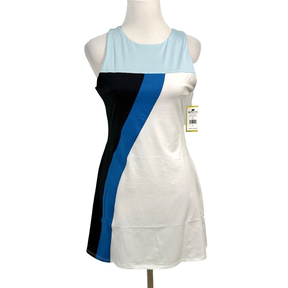 New EleVen Venus Williams Courtside Tennis Dress Medium Pickleball Golf Blue - Picture 4 of 9